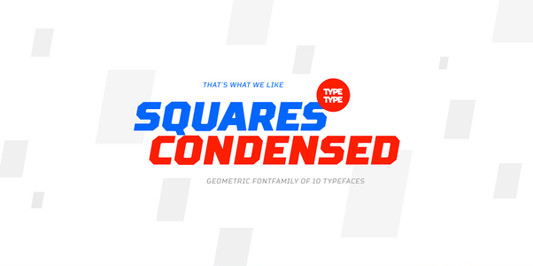 TT Squares Condensed Thin DEMO font
