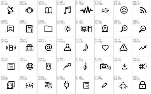 multimedia icons Regular