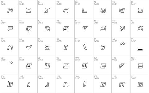 RayzorSharp Outline Italic