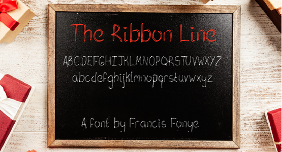 The Ribbon Line font