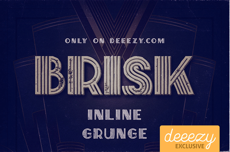 Brisk Inline Grunge font