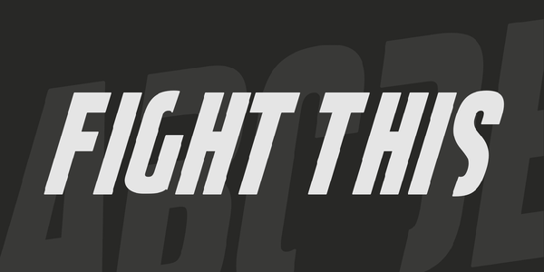 FightThis font