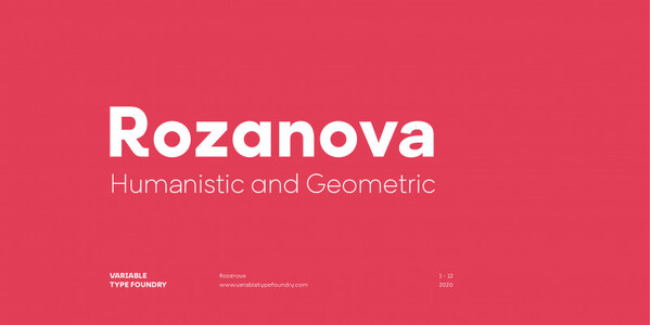 Rozanova GEO - Demo font