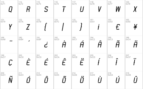 Bedel Alternate Basic Cutted Italic Alt