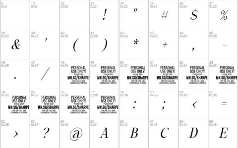 Sharpe PERSONAL Light Italic