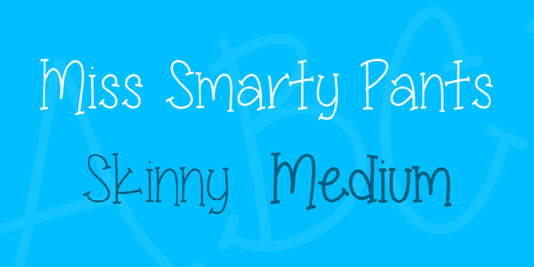 MissSmartyPants font