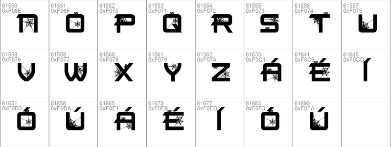 SPIDER font Regular