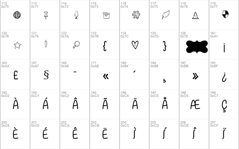 Symbols Font 2