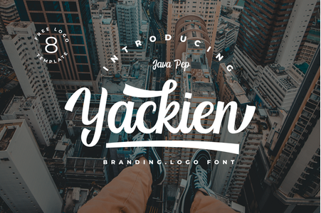 Yackien Swash font