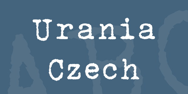 urania_czech font