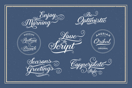 Aaron Script font