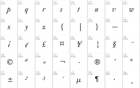 Caslon540 BT Italic