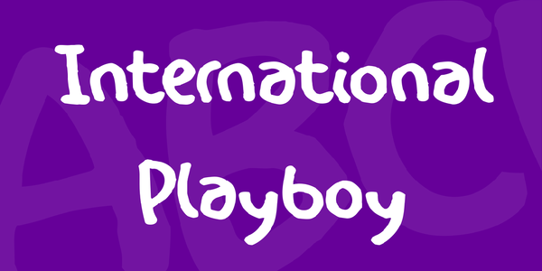 International Playboy font