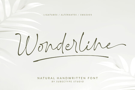 Wonderline font