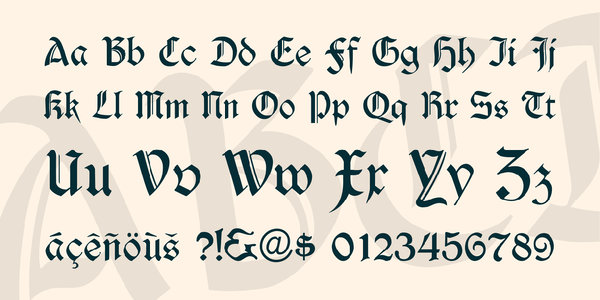 Durwent font