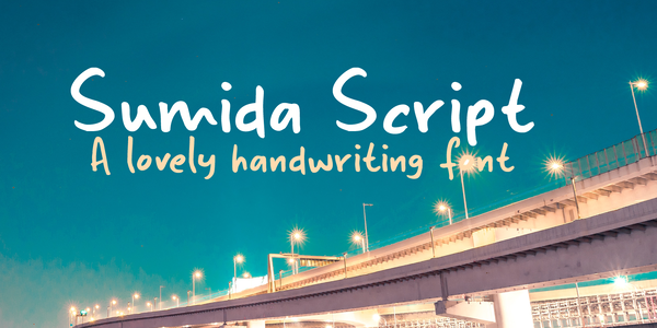 Sumida Script DEMO font