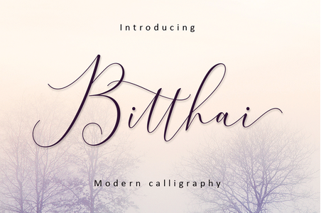 Bitthai Script font