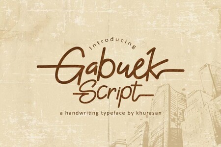 Gabuek Script font