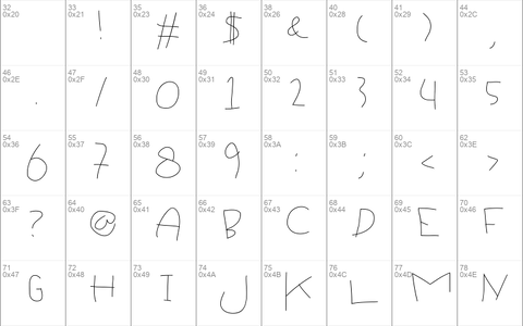 homework preschooler font