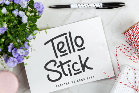 Tello Stick font