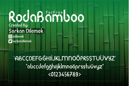 Roda Bamboo font