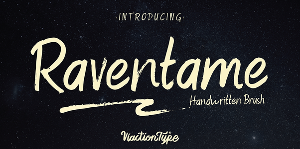 Raventame Free Version font