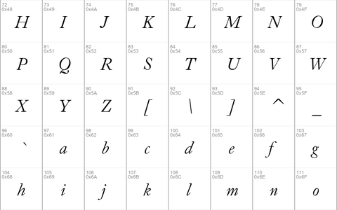 CaslonOldFace BT Italic