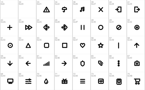 Iconic Pictograms Bold