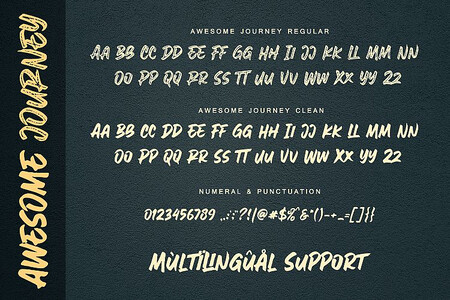 AweSomE JouRneY font
