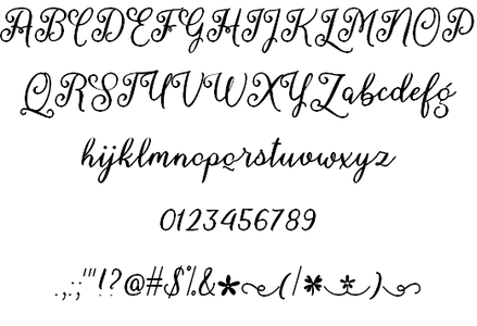 March Calligraphy font