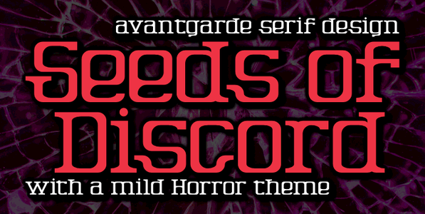 Seeds of Discord font