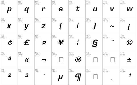 Euromode Bold Italic