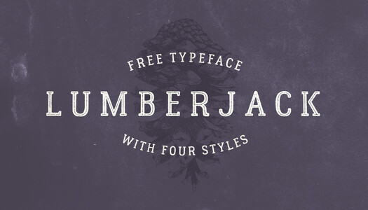 Lumberjack Inline Rough font