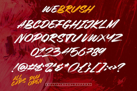 Webrush font