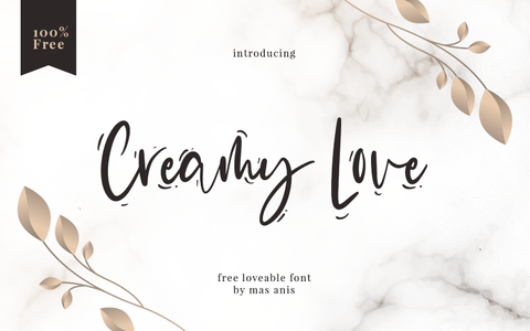 Creamy Love font