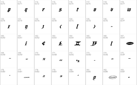 Westdelphia Extra-Expanded Italic