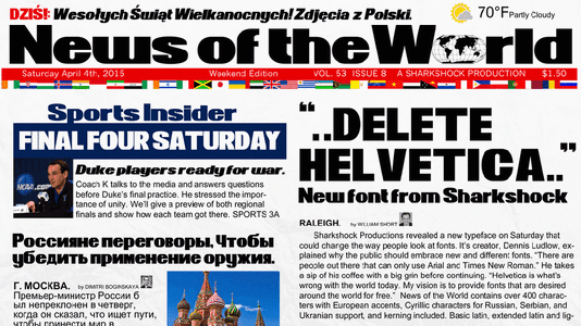 News of the World font