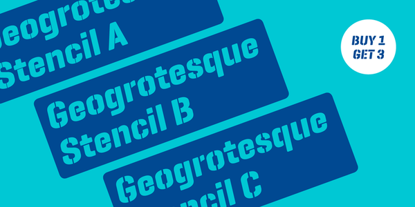 GeogrotesqueStencilA-BdItalic font