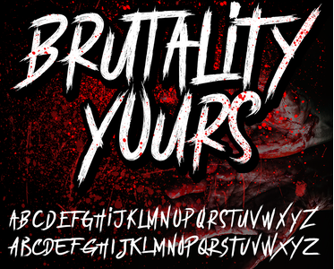 BRUTALItY YOURS  DEMO font