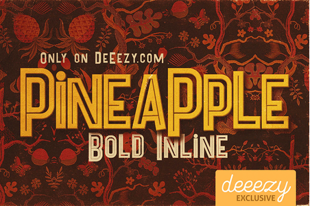 Pineapple Bold Inline font