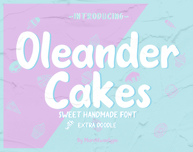Oleander Cakes Italic font