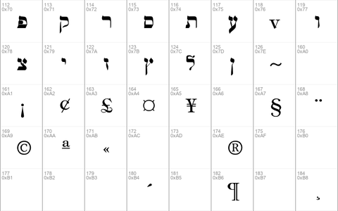 Hebrew Regular