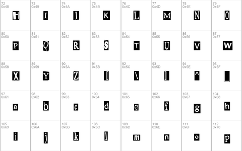 Pauls Ransom Note Font