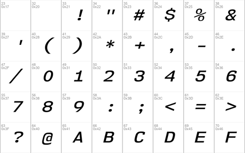 NK57 Monospace Semi-Expanded SemiBold Italic