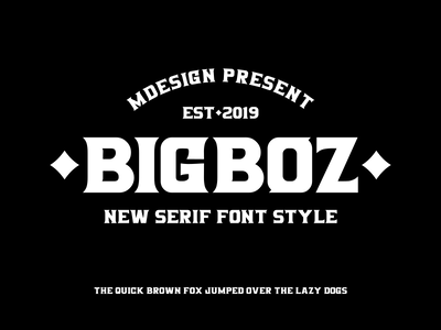 Bigboz font