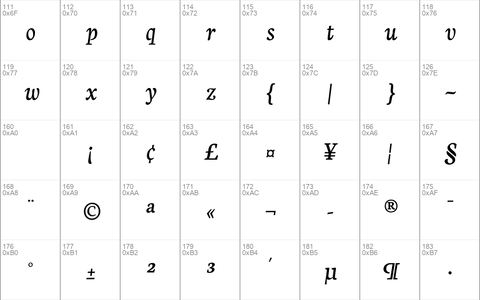 Neuton Cursive Regular