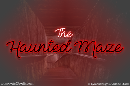The Haunted Maze font