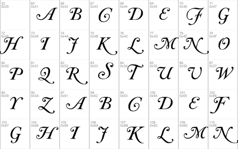 Caslon Calligraphic Initials