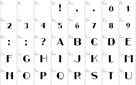 Retrospective font