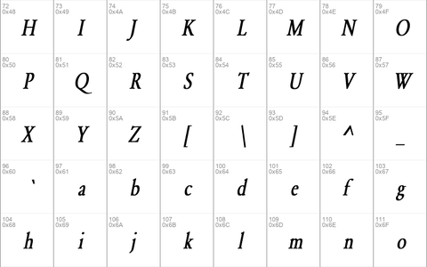 Garamond-Normal Condensed Bold Italic